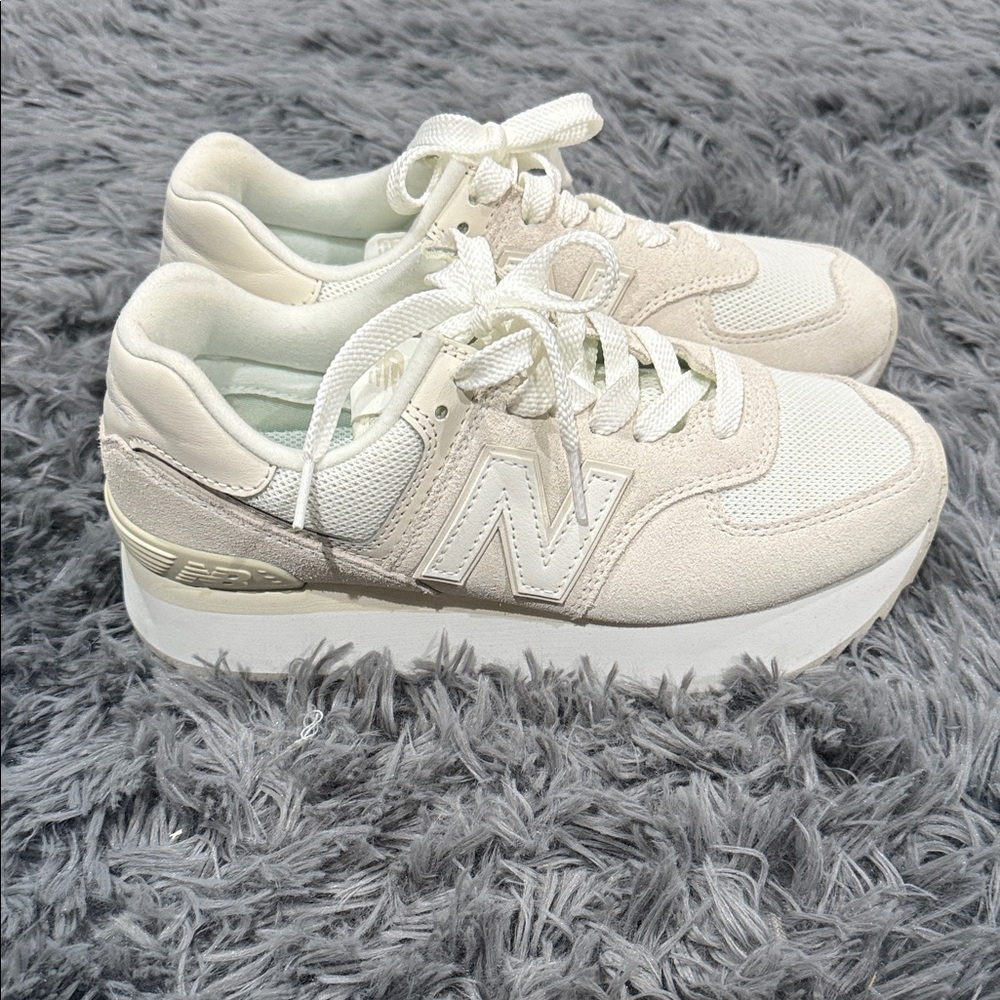 New Balance 574+ Women's Off-White Sneakers